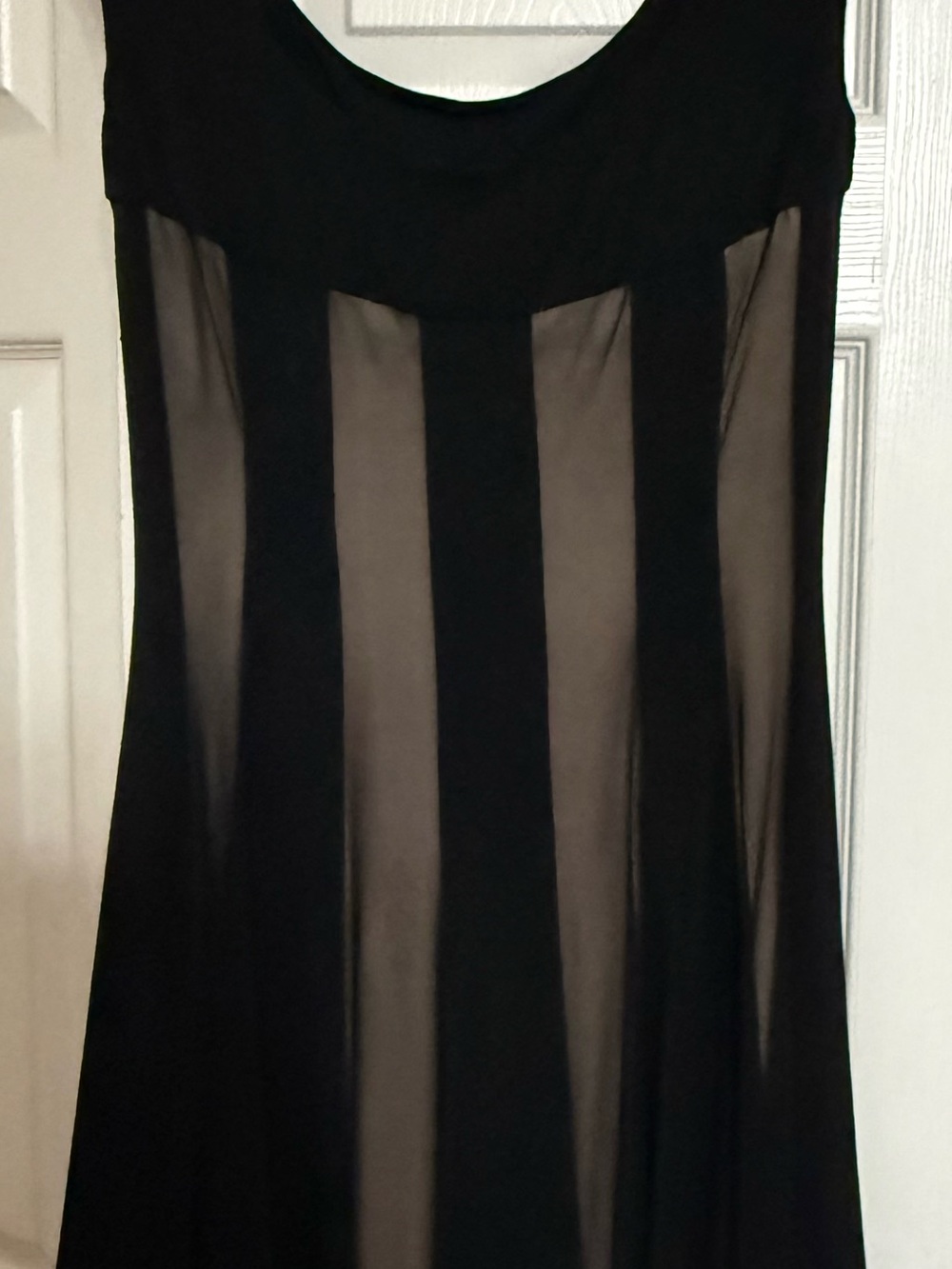 Maggy London Black Dress Top - Sleek Neckline